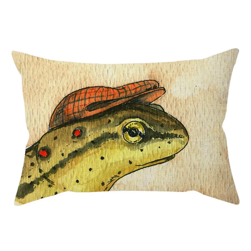30x50cm Cute Animal Bird Wear a hat Colorful Vintage Sofa Decorative Throw Pillow Case Hen Crow Funny Car Chair Cushion Cover M088-17