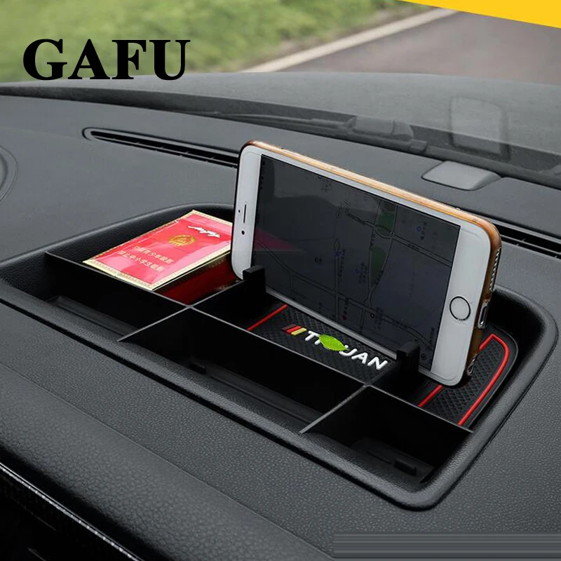 

Car accessories Front Central Console Dashboard Storage box Holder For vw tiguan mk1 2011 2012 2013 2014 2015 2016