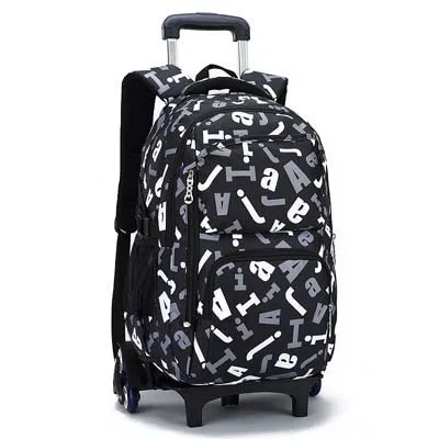 ZIRANYU, новинка, съемные детские школьные сумки 2/6, на колесиках, для мальчиков и девочек, на колесиках, школьный рюкзак, чемодан, сумки для книг, рюкзак - Цвет: 9113