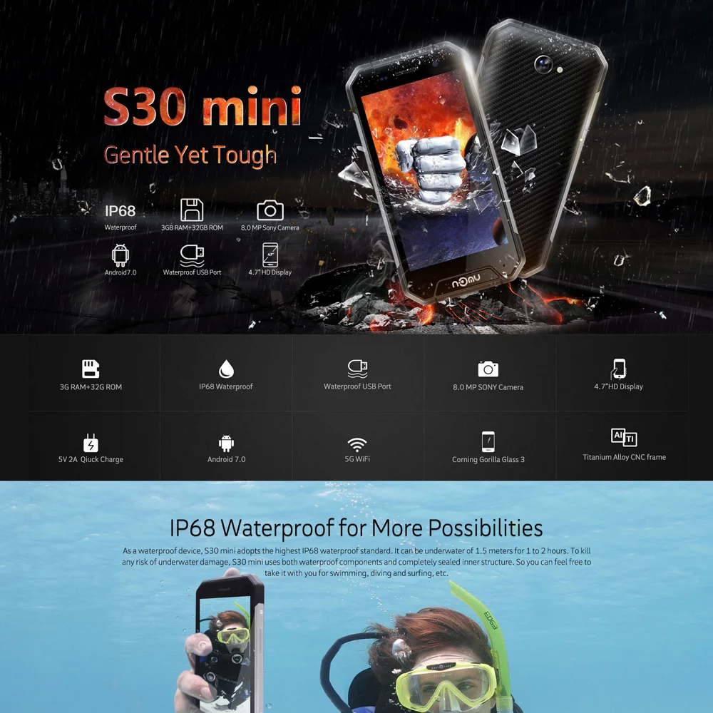 nomu s30 mini 4G smartphone (1)
