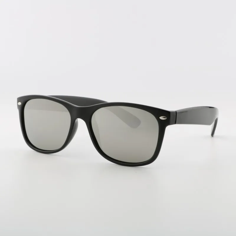 HDSUNFLY мужские поляризованные солнцезащитные очки, классические мужские ретро очки с заклепками, брендовые дизайнерские солнцезащитные очки для мужчин, очки UV400 - Цвет линз: black silver mirror