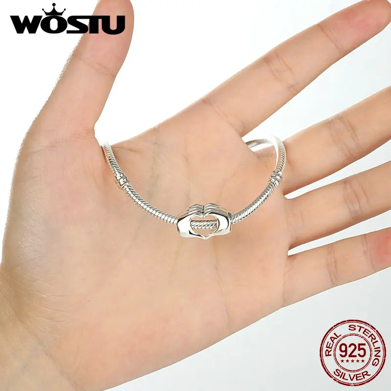 Бусина Шарм Рука к руке из серебра 925 пробы для браслета|beads fit|authentic sterling silverbracelet diy
