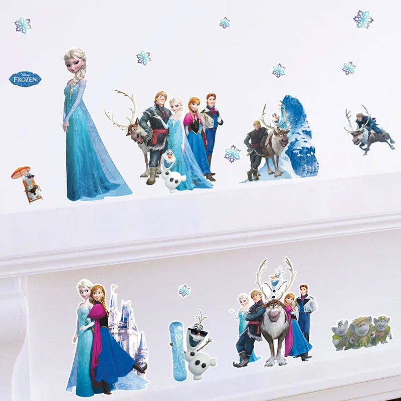 Disney Kids DIY sticker Frozen Princess Scroll Puzzle Children's room decoration stickers cartoon pegatinas autocollant enfant Disney Kids DIY sticker Frozen Princess Scroll Puzzle Children's room decoration stickers cartoon pegatinas autocollant enfant