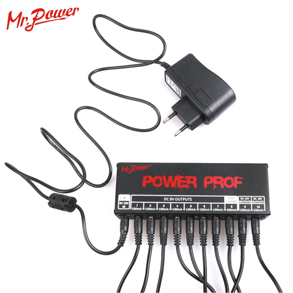 Освещение для ЕС блок питания педали эффектов (8 Way DC 9V и 1 12V 18V) защита от
