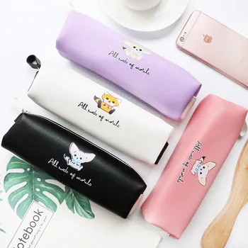 

1053 pencil case lovely students' creative capacity stationery bag