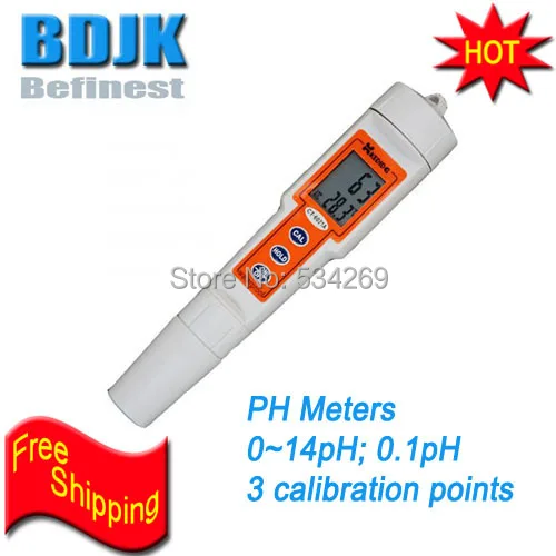 

0~14PH Pocket Digital Pen pH Meters Temperature Dual Display Hand held PH Tester Waterproof