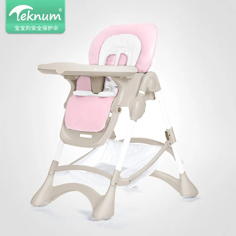 Нет необходимости устанавливать маленький размер детский обеденный стул складной многофункциональный портативный домашний детский стул для еды обеденный стул - Цвет: pink plus