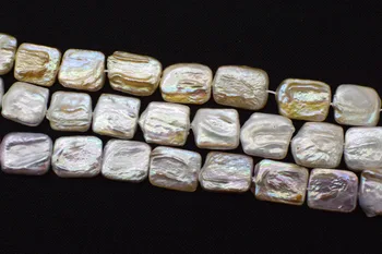 

freshwater pearl white/pink/purple oblong 18-20mm reborn keshi 15"FPPJ wholesale beads nature loose beads for DIY jewelry
