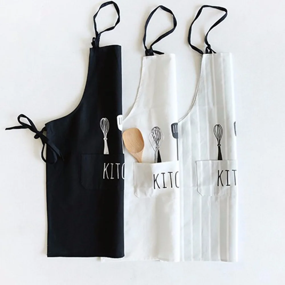 Ajustable cocinero Cocina Catering Delantal con bolsillo de algodón cubierta Halter babero Delantal Cocina para hombre mujer Ajustable cocinero Cocina Catering Delantal con bolsillo de algodón cubierta Halter babero Delantal Cocina para hombre mujer