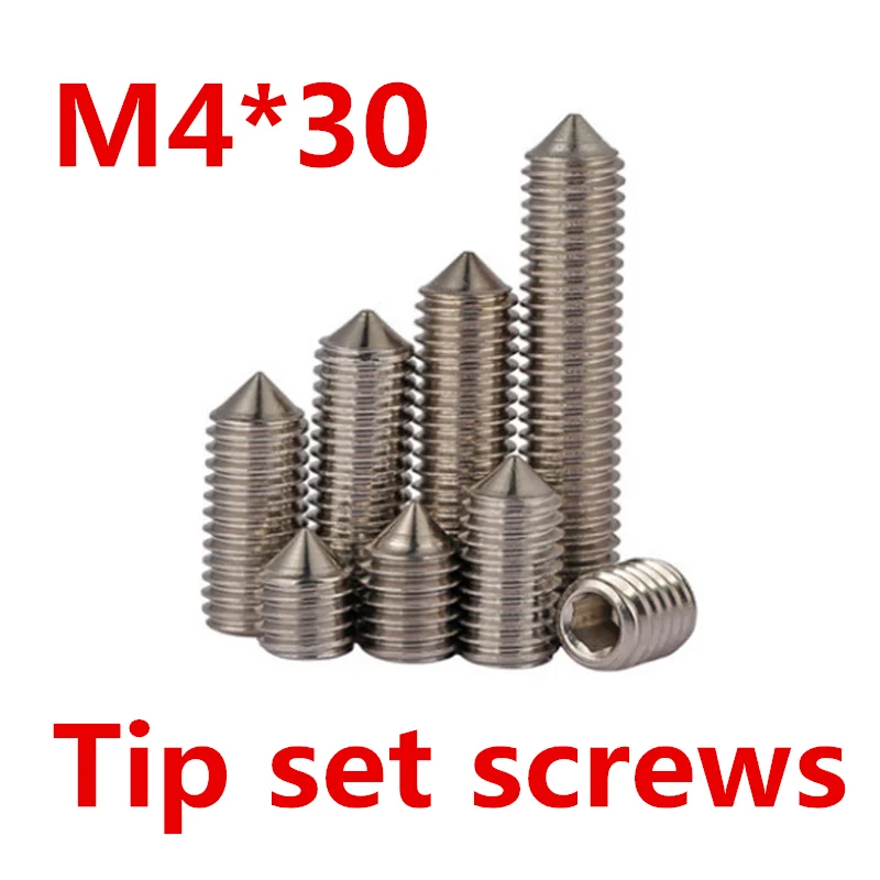 304 stainless steel tip set screws Jimi headless screw top wire M4*30 | Обустройство дома