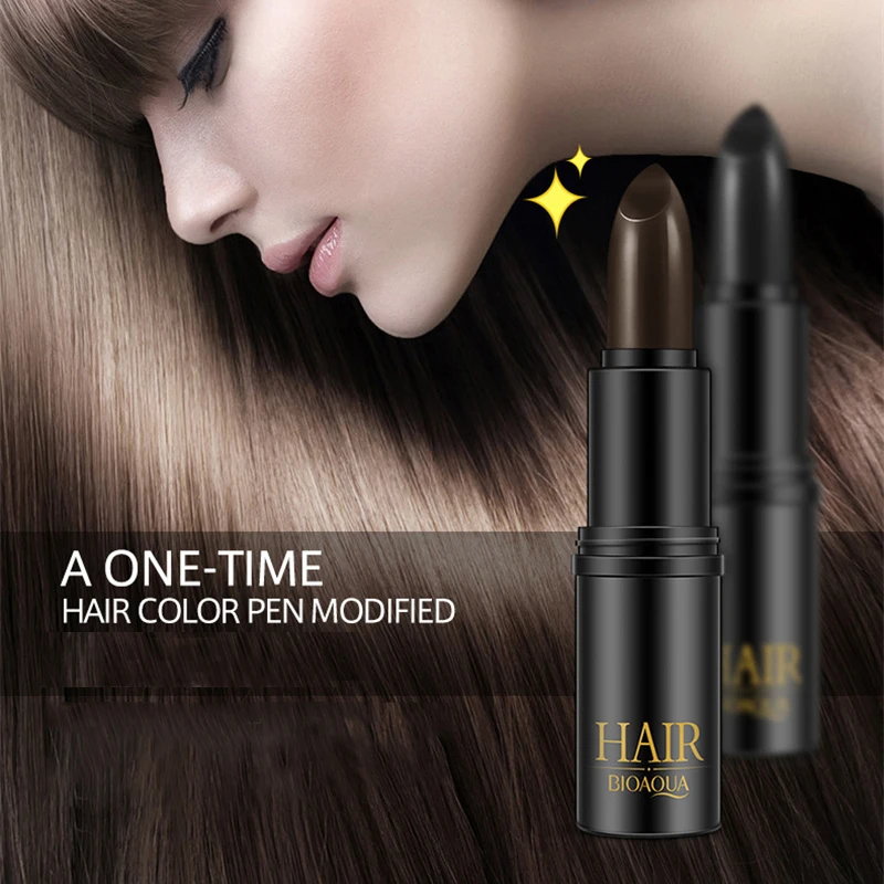 Brand Black Brown Temporary Hair Dye Cream Mild Fast One-off Hair Color Pen Cover White Hair Gray Root DIY Styling Makeup Stick Brand Black Brown Temporary Hair Dye Cream Mild Fast One-off Hair Color Pen Cover White Hair Gray Root DIY Styling Makeup Stick