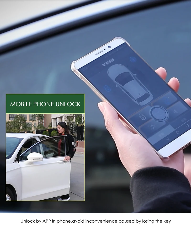 Управление мобильным телефоном автомобильный PKE с помощью одной кнопки Пуск противоугонная система для мобильного телефона с дистанционным управлением запуска с помощью одной кнопки индукционный старт
