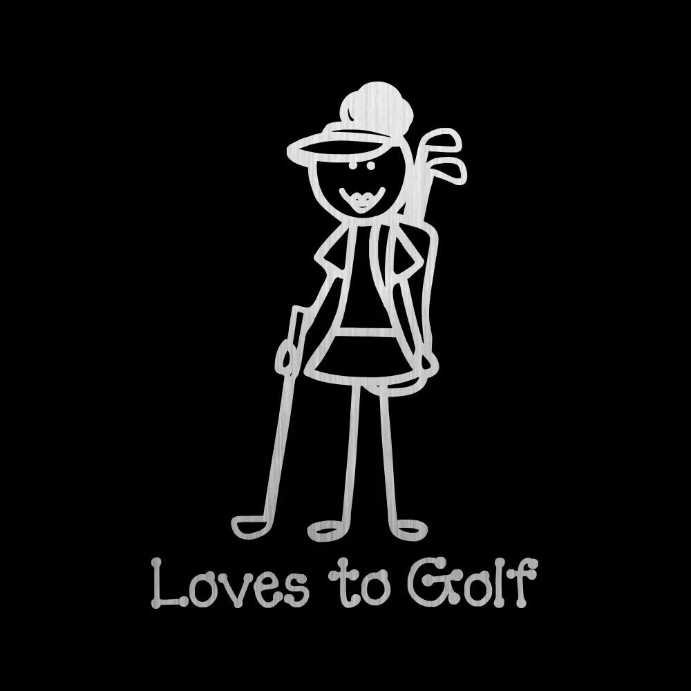 15*20 см Новый Стиль Love To Golf Dazzle автомобильные Стильные наклейки виниловые на