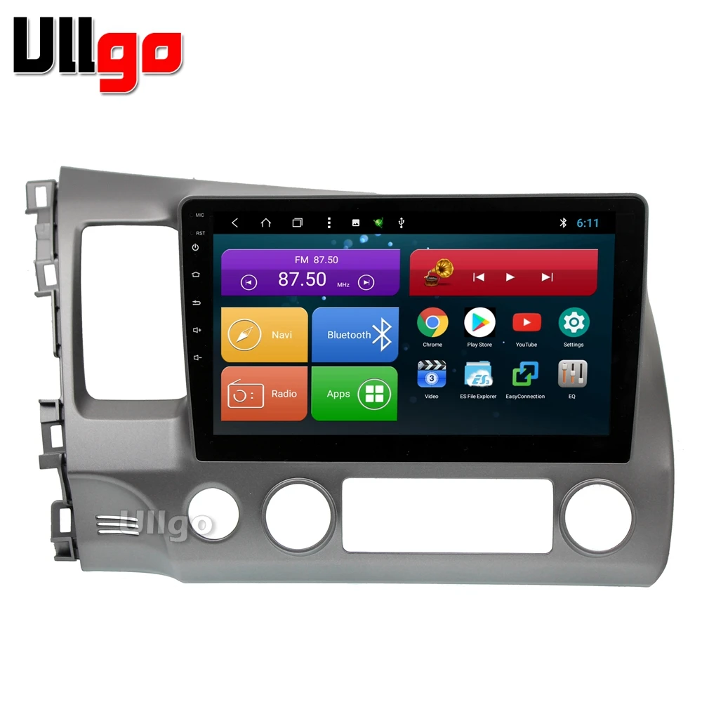 Excellent 10.1 inch Android 8.1 Car Head Unit for Honda Civic 2006-2011 Autoradio GPS with BT Radio RDS Mirror-link Wifi 0