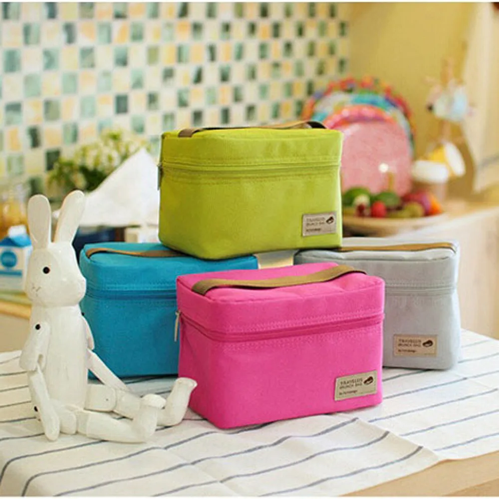 

Outdoor Portable Insulated Thermal Cooler Bento Lunch Box Picnic Storage Bag Organizer Portable Travel Kit Case Pouch 19jun12