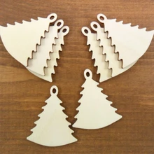 50 шт. серьги кулон орнамент " H лазерная резка древесины ювелирных изделий форма