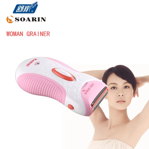 Dispositivo de Remoção de Cabelo Shaver para o Corpo Kemei Depiladora Axila Pink Ladies Epilasyon Depilação Lady Shaver Recarregável Beard só