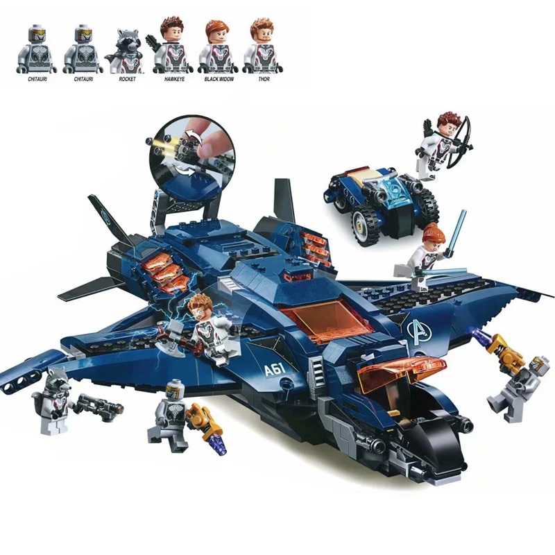

Superheros Avengers 4 Endgame LegoED Marvel Building Blocks Sets Compatible Legoinglys Avengers 76131 76126 With Figures Toy
