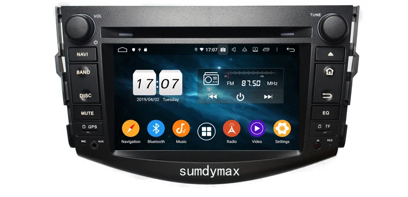 Excellent 7" octa core android 9.0 car multimedia player for toyota rav4 rav 4 2006-2011 with gps navigaiton audio stereo autoradio 5
