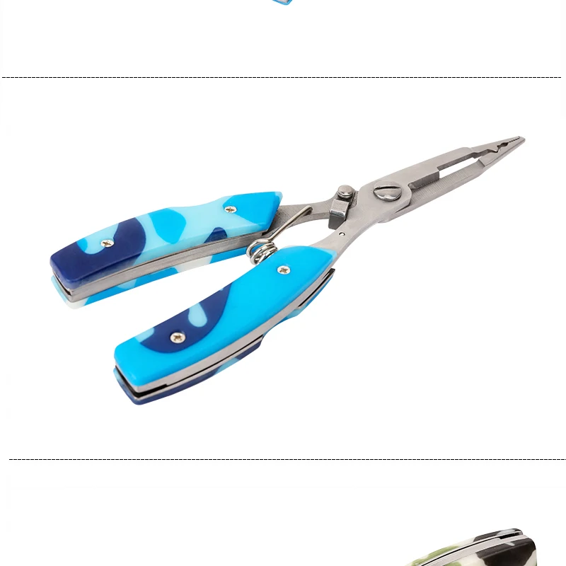 Alicate de Pesca Especial para Anel Tsurinoya Multifunções Aço Inoxidável Duplo Linha Cortador Ferramenta Pesca Alicate 160mm - 120g 13 cortador ferramenta pesca alicate pesca