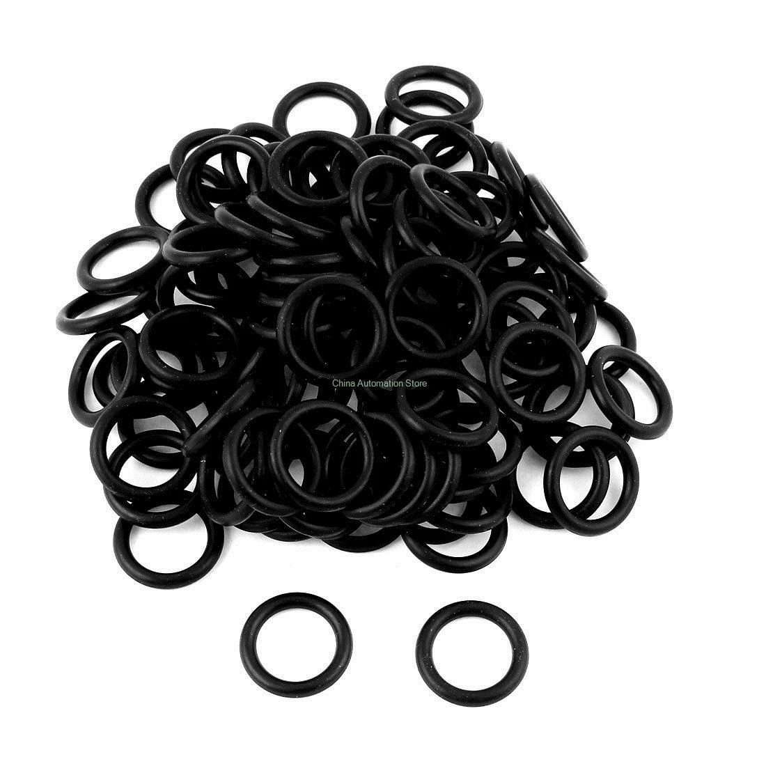 50 x Black Nitrile Rubber O Ring Grommets Seal 18mm x 23mm x 2.5mmin
