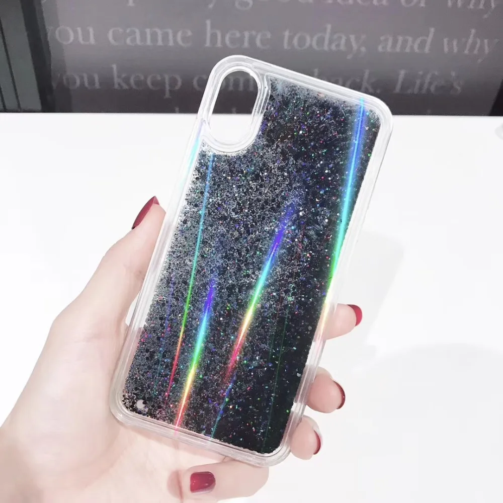 Динамический жидкий зыбучий песок Aurora Capinha для iPhone 11 Pro MAX твердый пластиковый