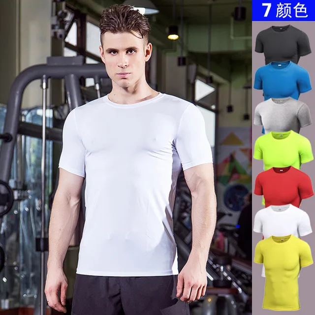 Aliexpress.com : Buy Brand Clothing Fitness Soild Short Sleeves T Shirt ...