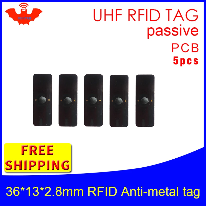 Tag Rfid Uhf In Metallo 915Mhz 868Mhz Alien Higgs3 Epc 5Pcs Di Trasporto Libero 36*13*2.8Mm Piccolo Rettangolo Pcb Smart Tag Rfid Passivi