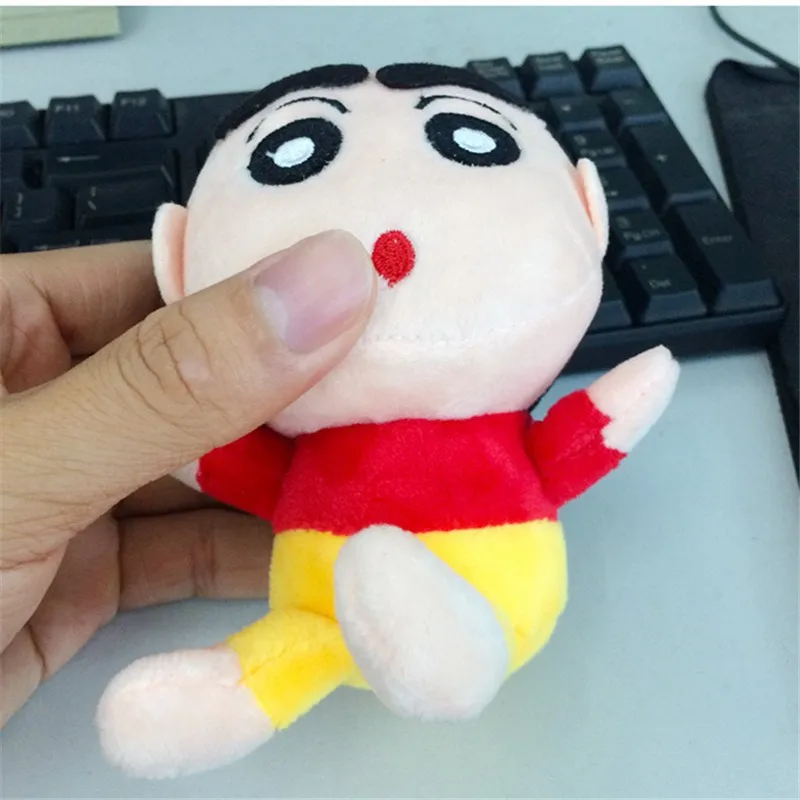 Японии аниме озорной Crayon Shin Chan peluche плюшевые Игрушечные лошадки подвеска супер милый Shin-Chan мультфильм чучела Куклы 15 см 10 шт