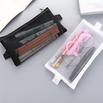 

Simple Clear Pencil Case Office School Supplies Pen Case Cases Pencil School Student Pen Pouch Stationery Storage Gift A20