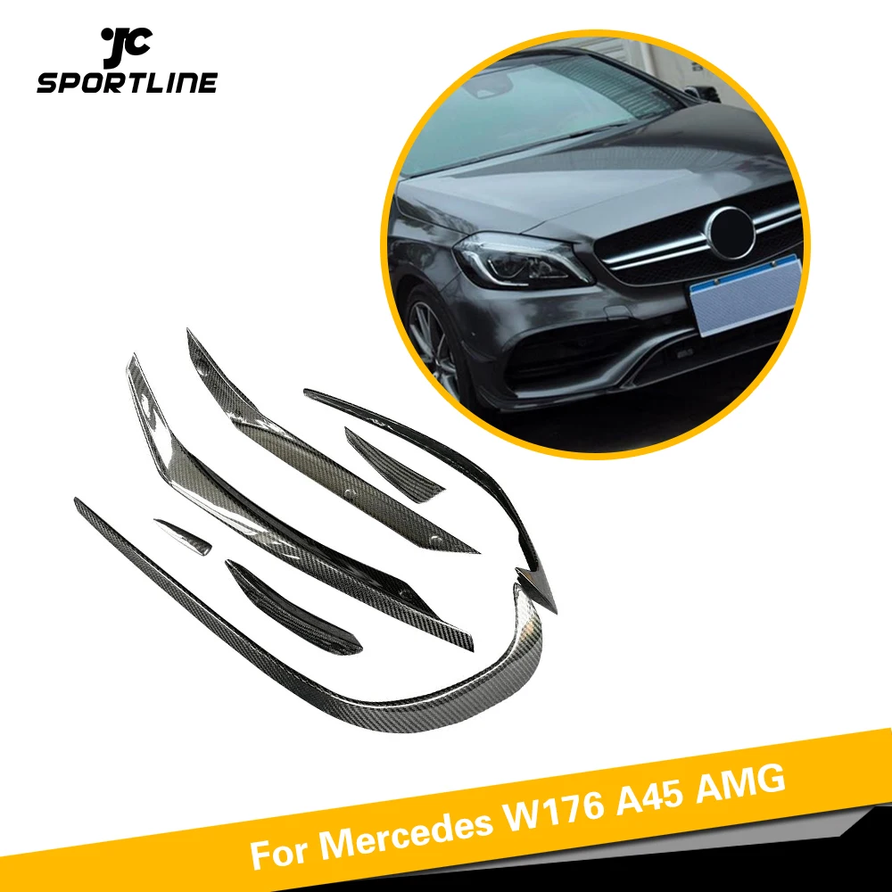 Передний бампер для Mercedes-Benz A Class W176 A45 AMG A180 A200 Sport 2016 2017 передний ласты губ уток