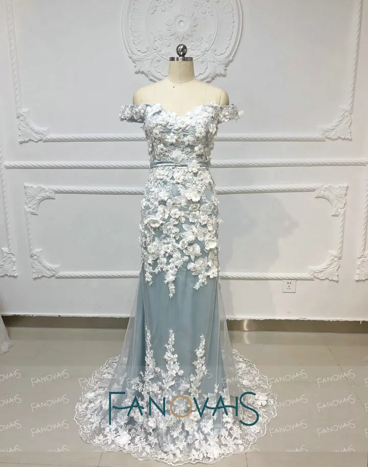 "Серо-синие вечерние платья со съемным шлейфом Vestidos De Fiesta вечерние платья длинные вечернее платье женщины элегантный "