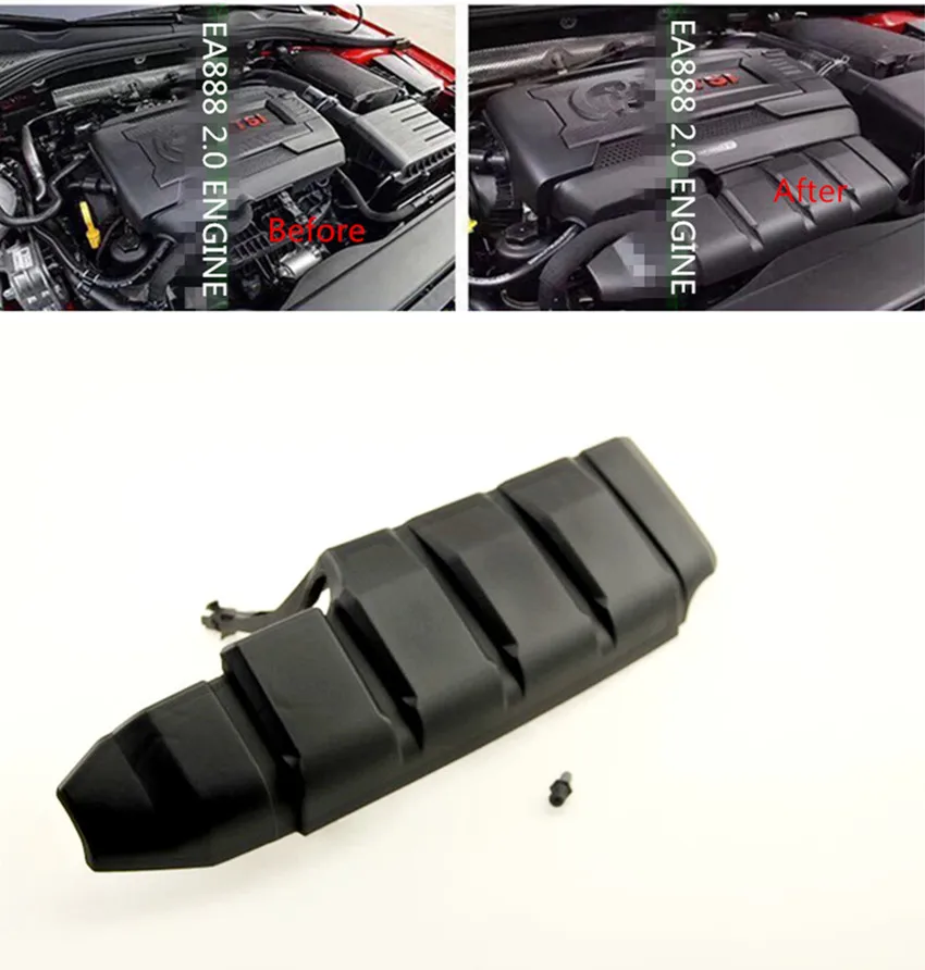 

For VW EA888 ENGINE COVER 2.0 ENGINE DUST PROTECTIVE TRIM DUST COVER BAFFLE FOR VW PASSAT B8L TIGUAN L KODIAQ SCIROCCO GOLF 7