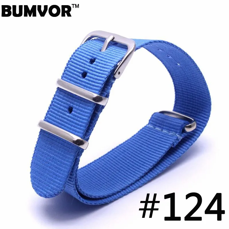 1pcs Nato Strap 22mm Nylon Watch Band Waterproof Watch Strap On For Hours men watchbands 79-125