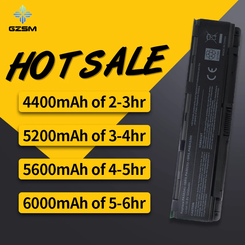 HSW 6 ячеек батареи ноутбука для спутникового C805 C805D C840 C840D C845 C845D C850 C850D C855 C855D C870 C870D