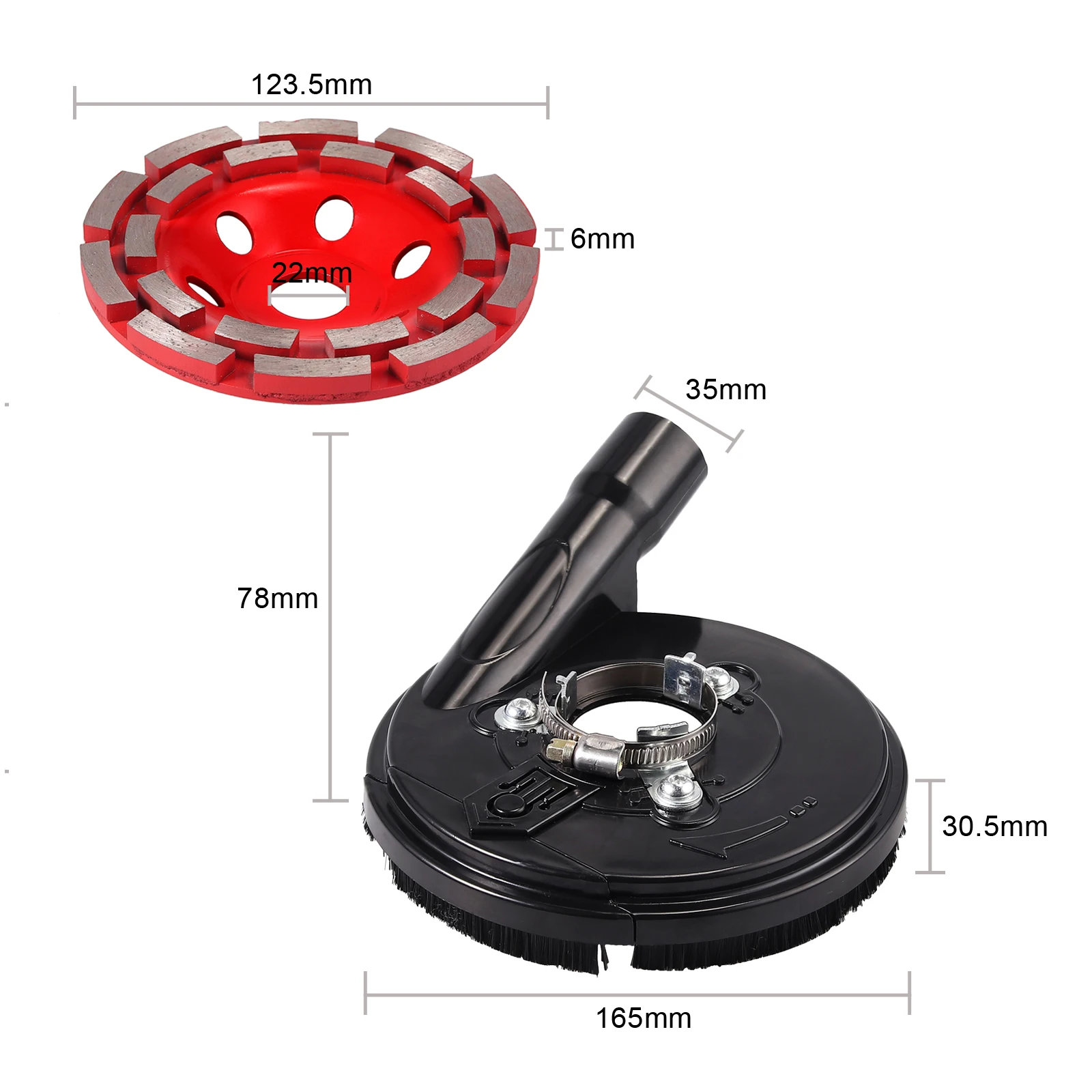Najtaniej Neoteck osłona przeciwpyłowa zestaw do szlifowania na sucho osłona przeciwpyłowa do 42 54mm szlifierka kątowa akcesoria narzędziowe przezroczysta osłona przeciwpyłowa