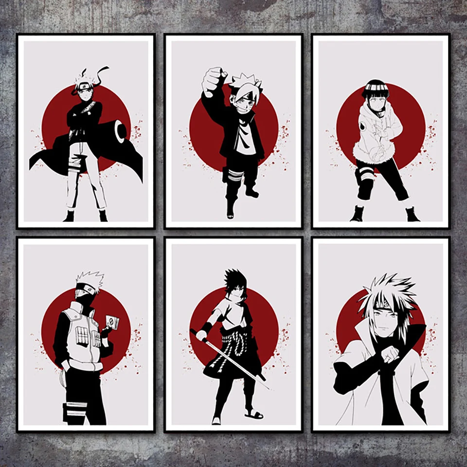 

Canvas Nordic Style Pictures Home Decoration Animation Naruto Paintings Wall Art HD Prints Simple Poster Modular For Living Room