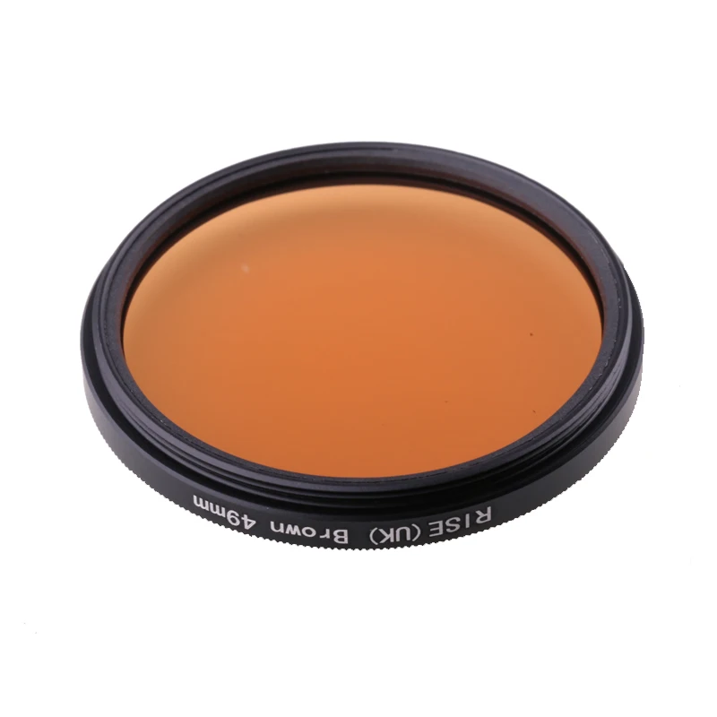 Camera Filter 49mm Fulll Brown Color Lens Filter For Nikon D3100 D3200