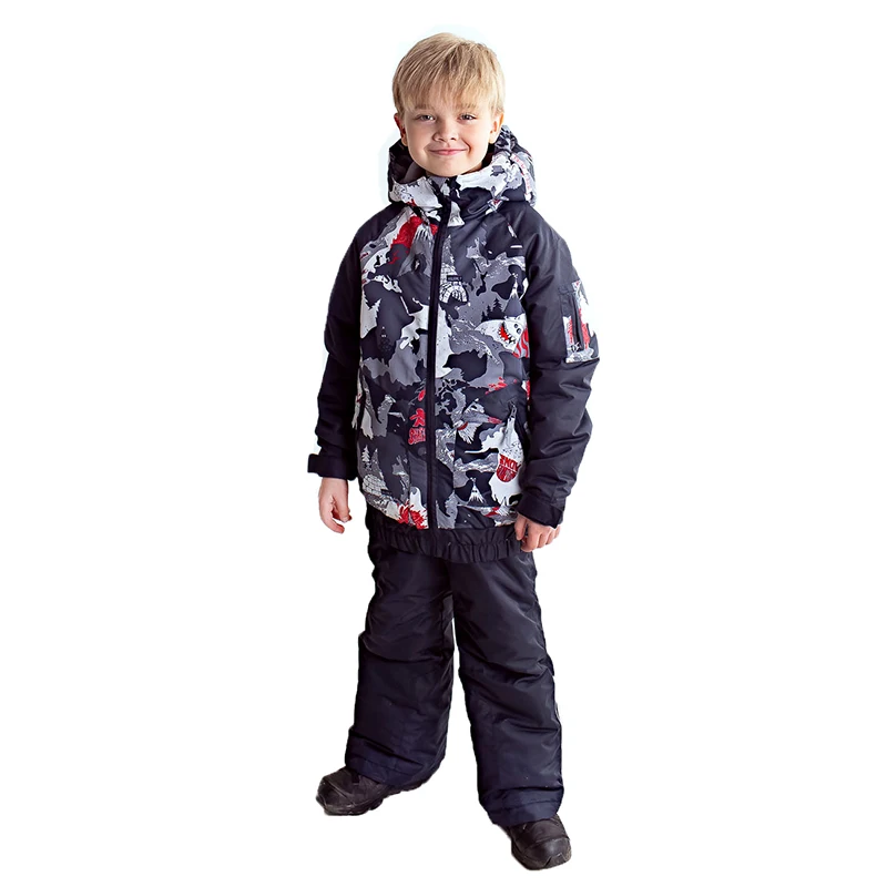 

2019 Kids Winter Ski Suit Outdoor Boys Girls Snowsuit Children Snow Sets Hooded Ski Jacket Pants Snowboard Waterproof Windproof