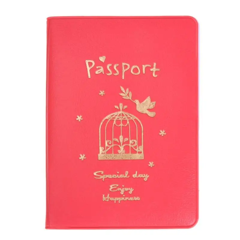 Популярный простой дорожный держатель для ID карт из искусственной кожи чехол для паспорта для защиты карт держатель для заметок подарки