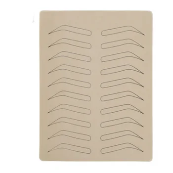 

5pcs Latex No Ink Eyebrow Microblading Practice Skin Inkless PMU Brow Training Practice Skin Pad For Beauty Academy School