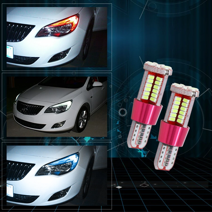 2 шт. светодиодные лампы T10 W5W 194 168 для внутреннего светильник BMW E60 E90 Peugeot 307 Mini Cooper