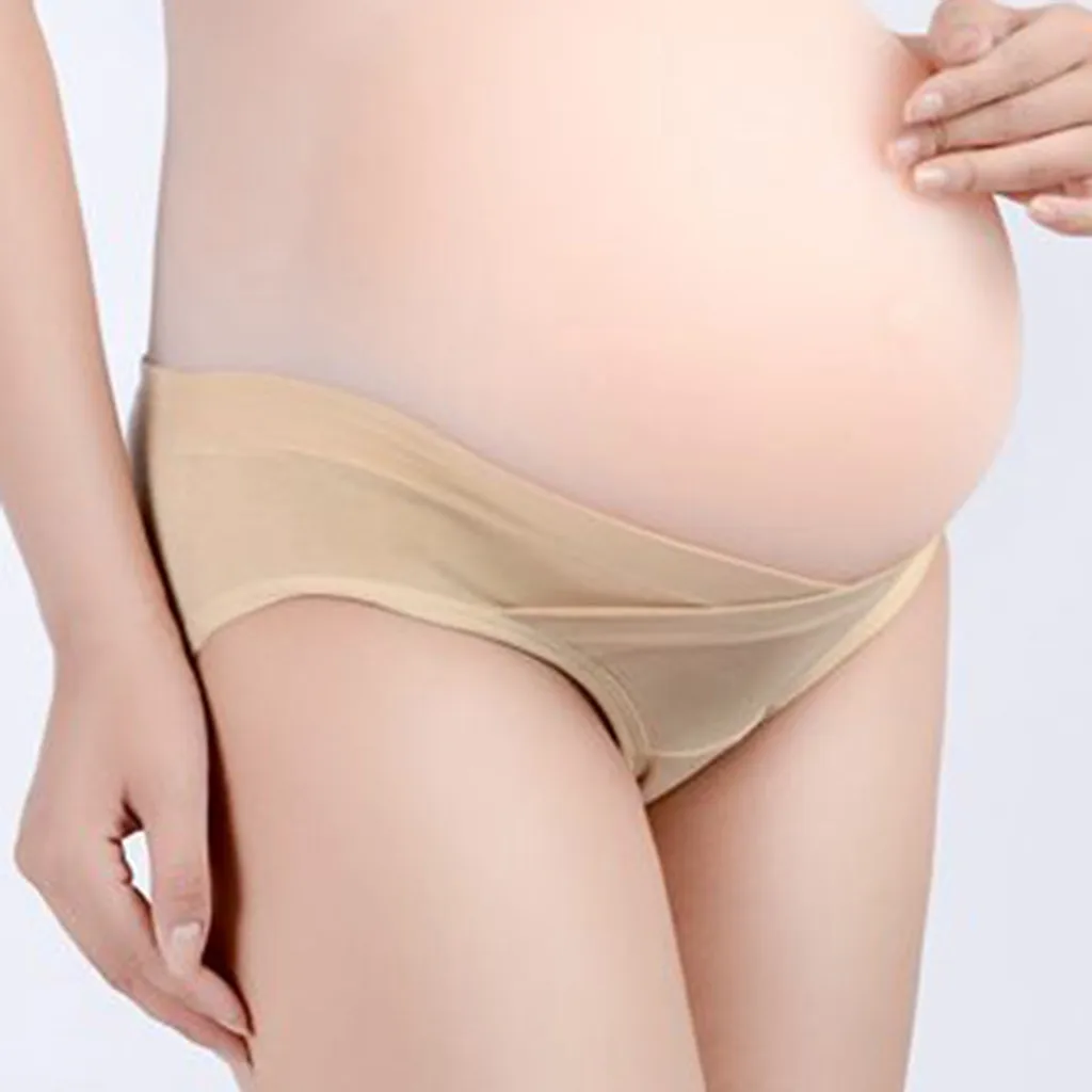 Женская одежда Faja Postparto с низкой талией для беременных под животом хлопковое нижнее Белье для беременных дышащие трусики для беременных