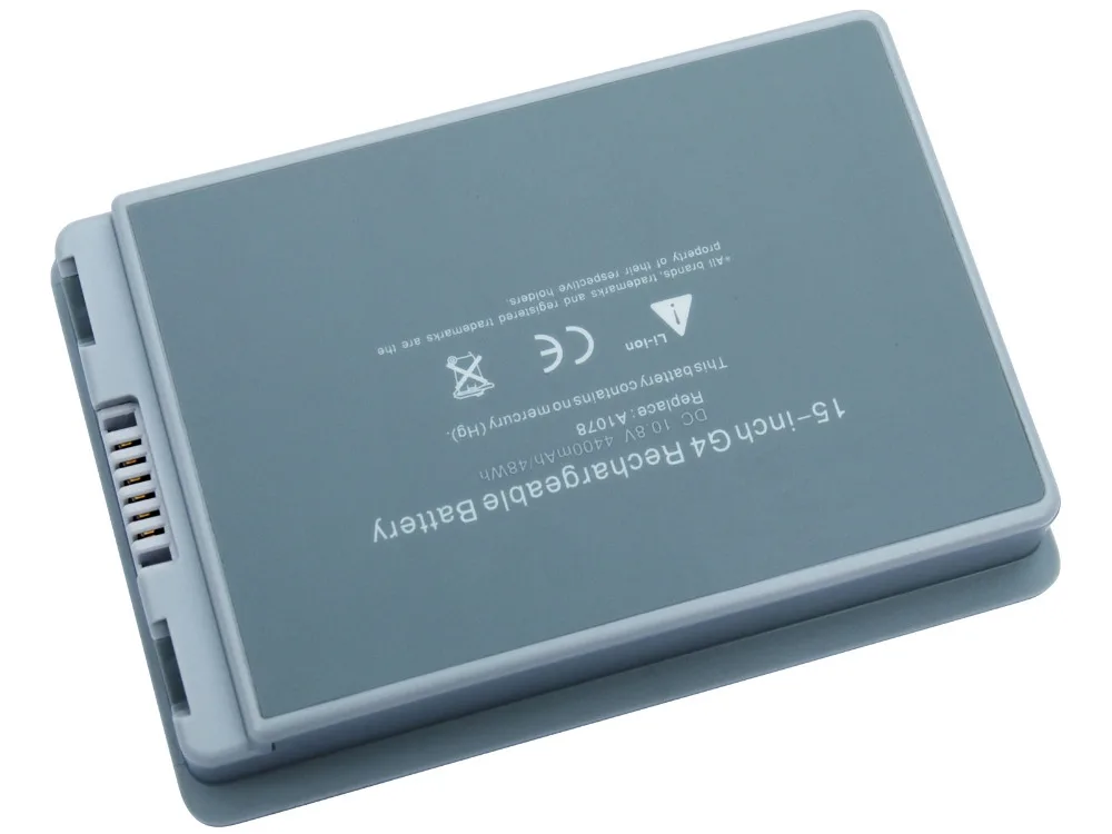 LMDTK Новый аккумулятор для ноутбука Apple PowerBook G4 15 "A1106 15" алюминиевая серия A1078