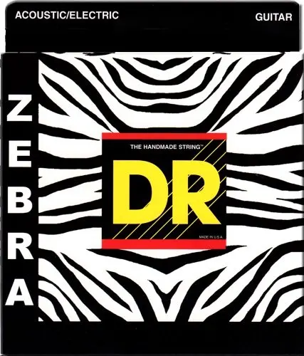 DR String ZAE-12 Zebra Jeu de cordes pour guitare acoustique 