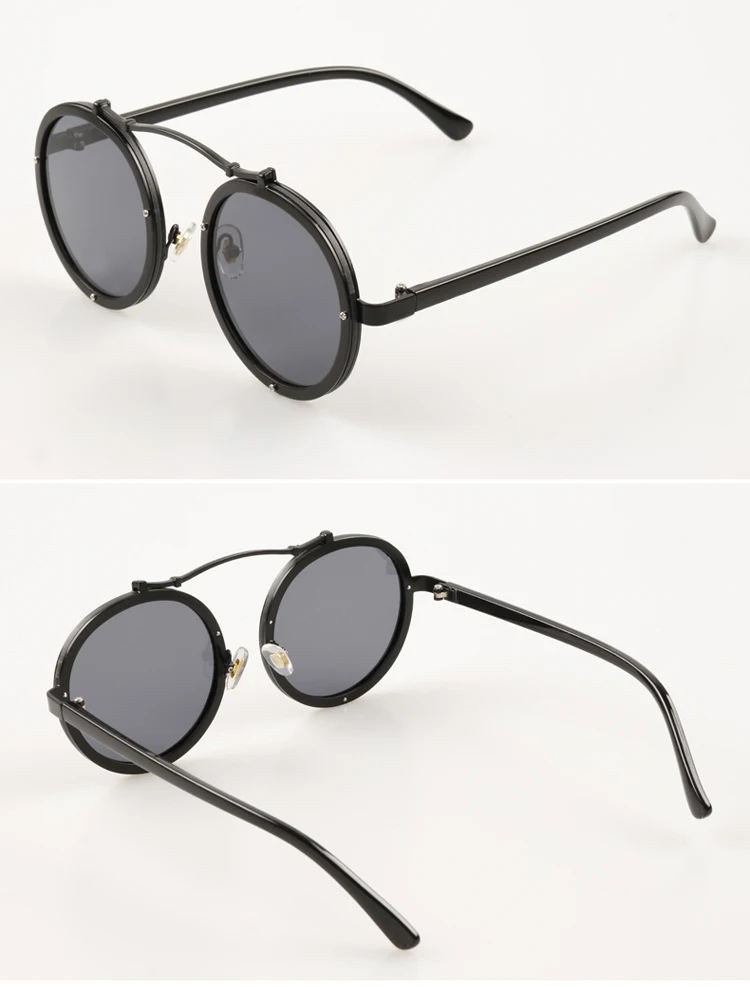 Новинка, круглые металлические солнцезащитные очки для мужчин, модные солнцезащитные очки для вождения, ретро оправа, женские солнцезащитные очки для путешествий, высокое качество, UV400