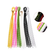 Силиконовый гель яркие цвета шнурки стрейч круглые флуоресцентные модные шнурки для обуви