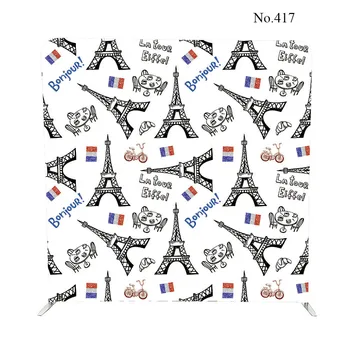

No.417 symbols of Tower and white pillow case backdrop with stand for event