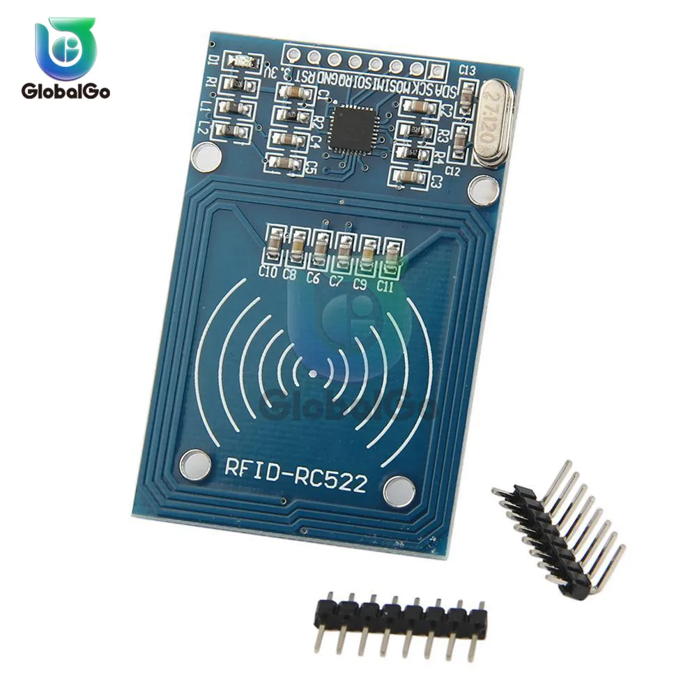 RFID модуль RC522 наборы S50 13,56 МГц 6 см с бирками SPI запись и чтение для arduino антенна IC беспроводной модуль брелок