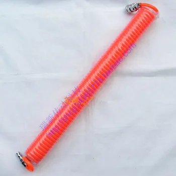 

NEW 2013 Spiral tube PU5 * 8mm spring trachea quick connector Pneumatic Plastic Coil Tube Pipe Hose - Orange (15M-Length)